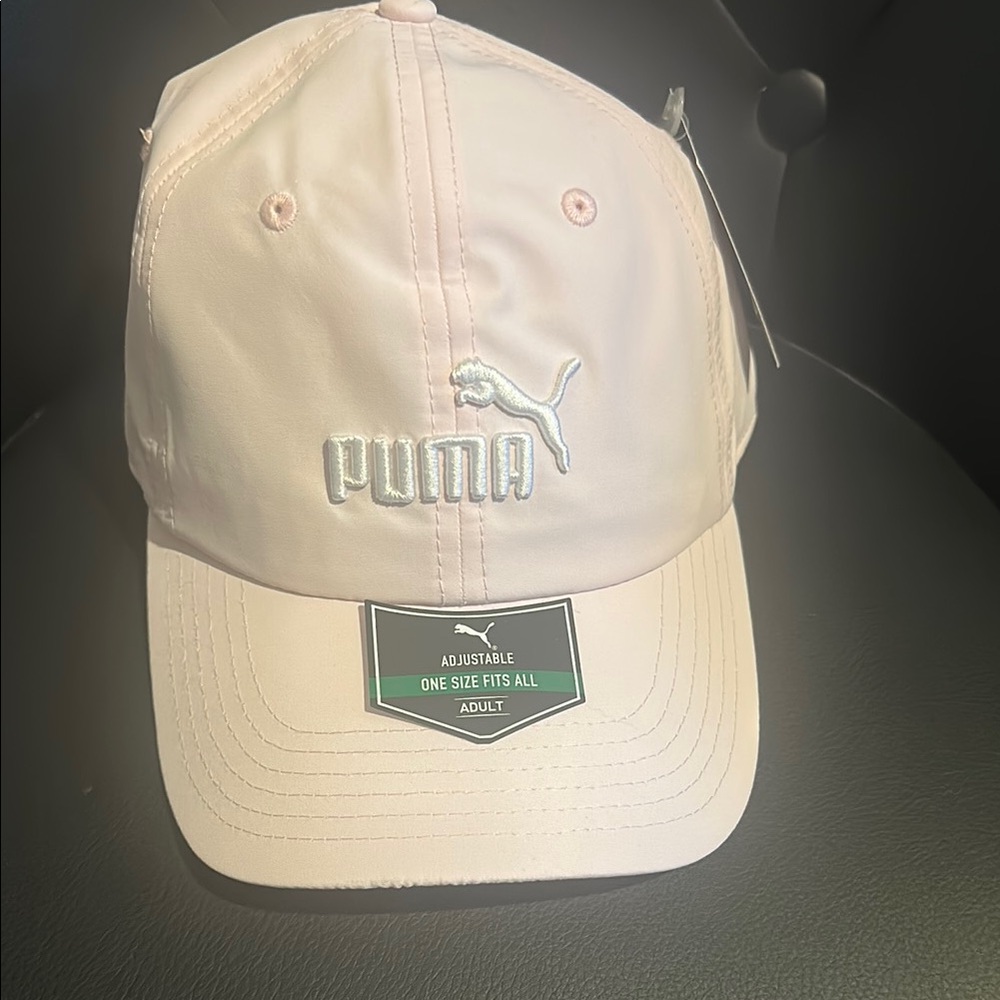 Pale pink Puma hat